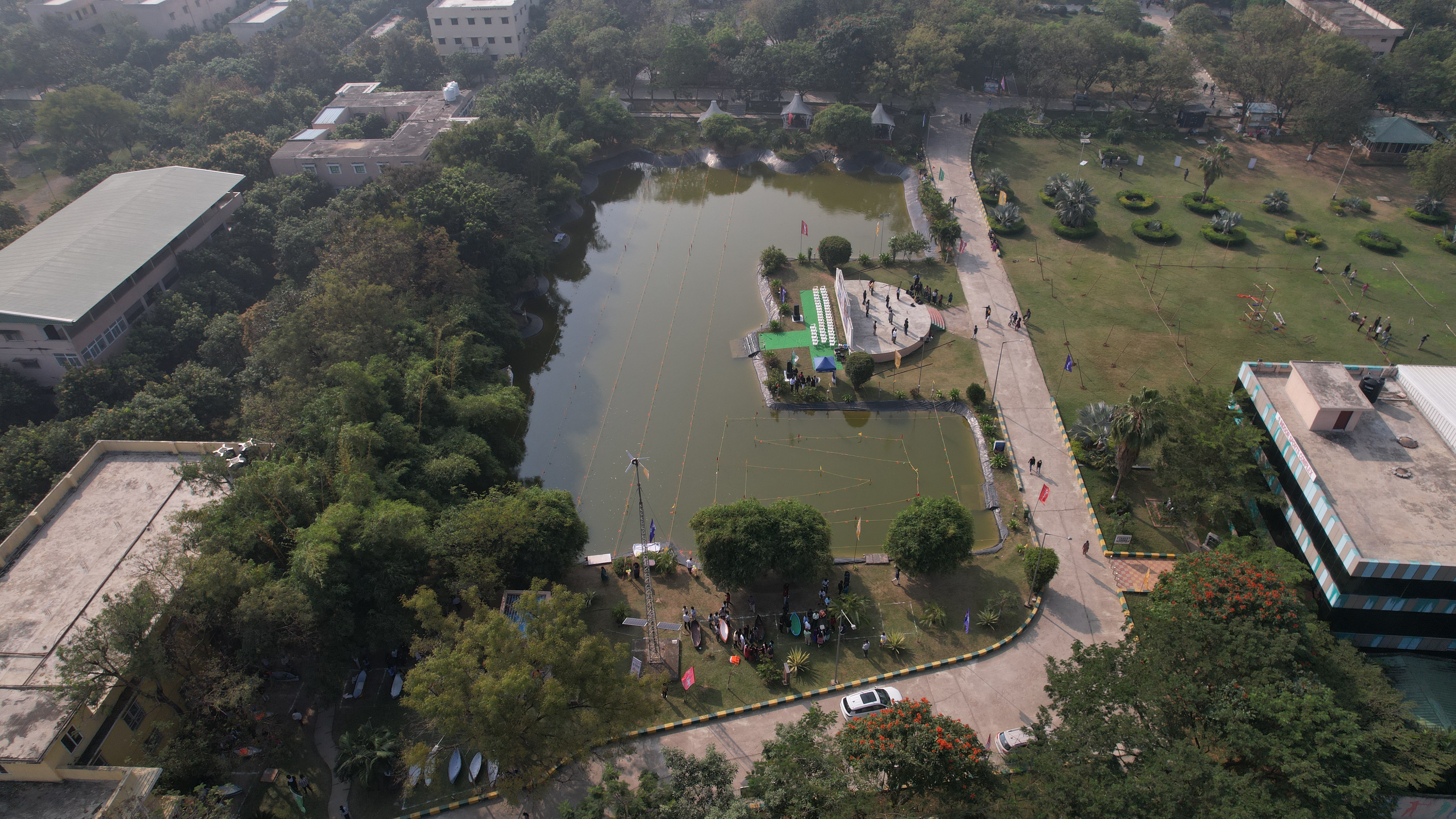 Race Track Aerial View