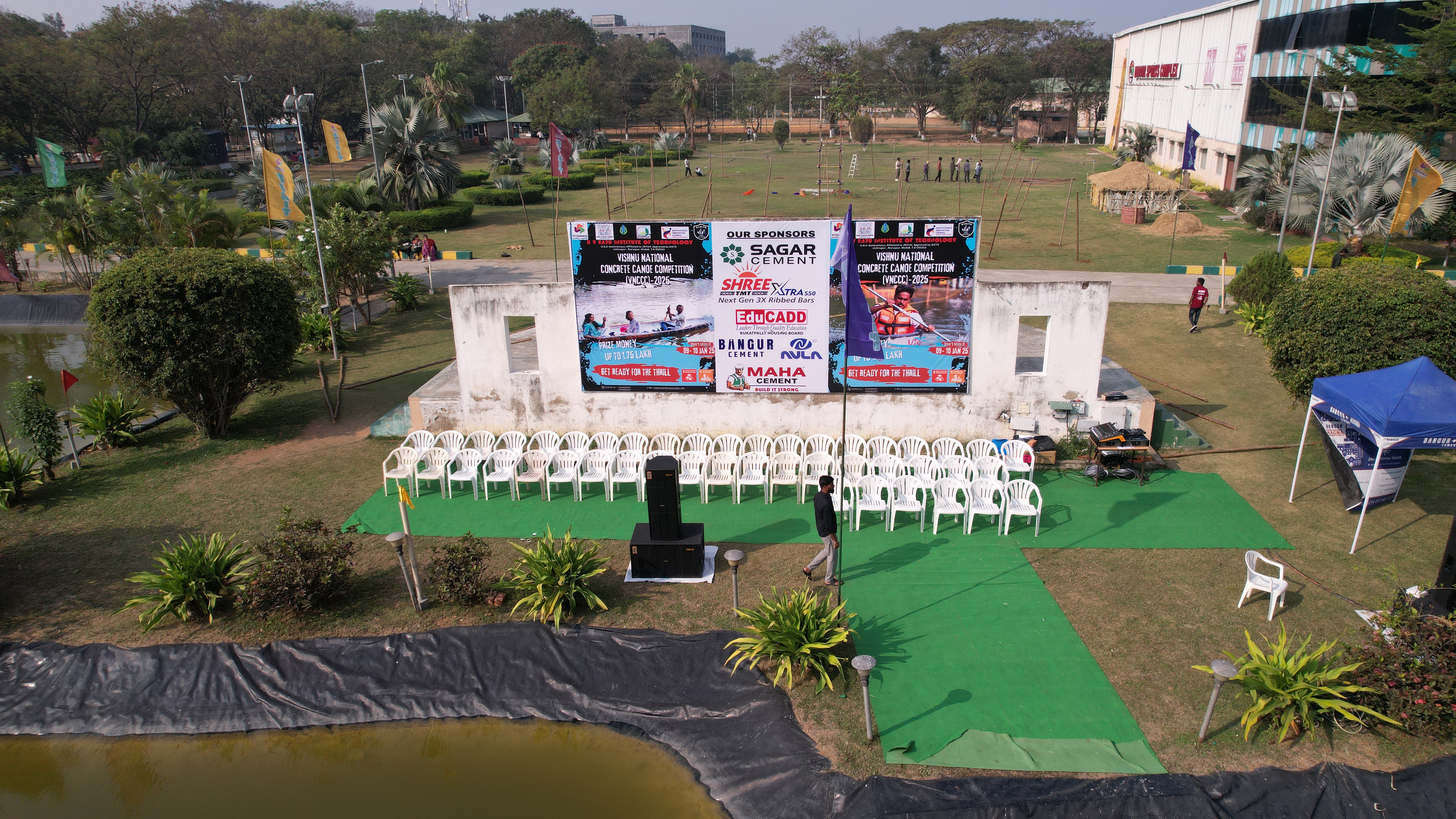 Drone shot of the Venue