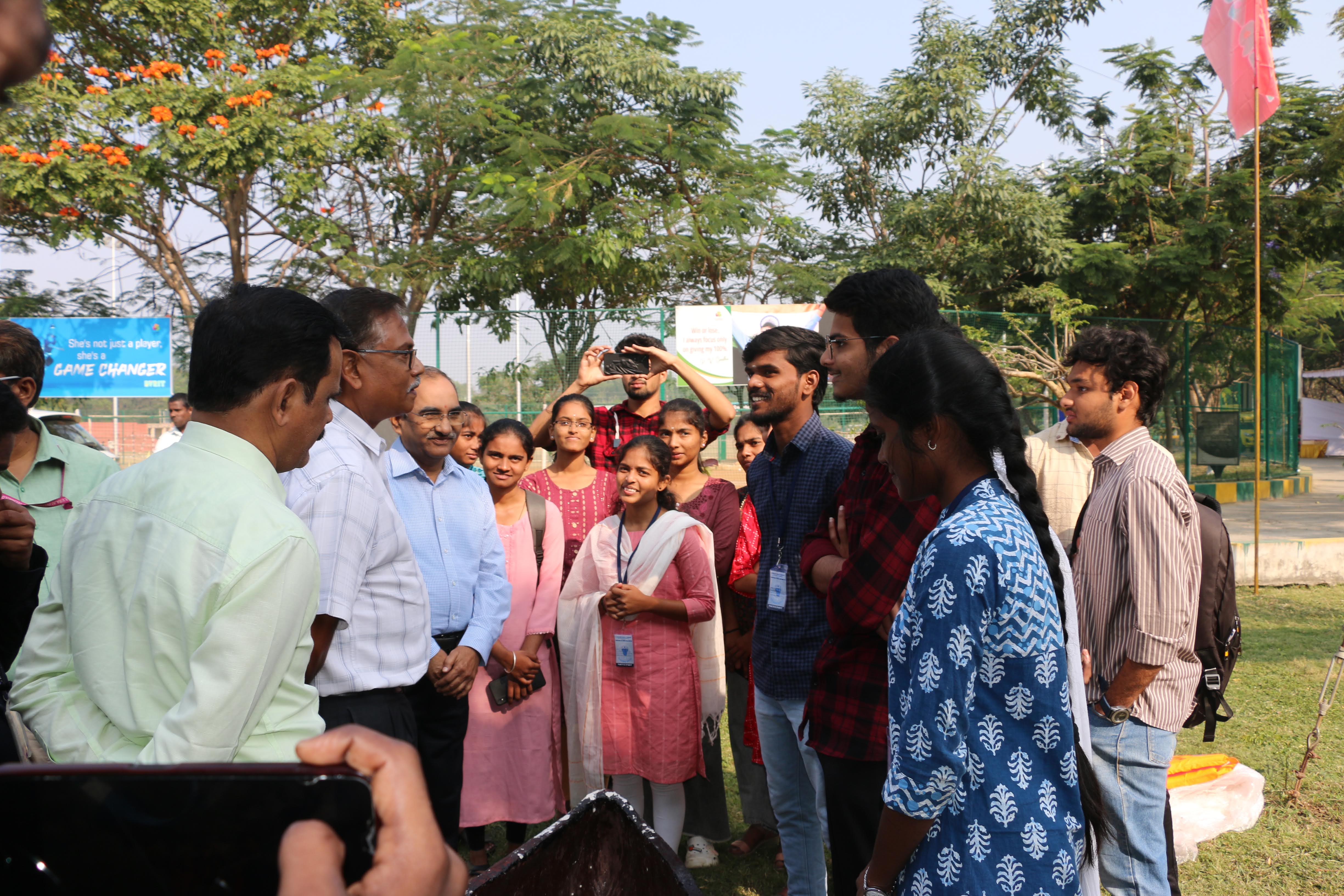 VC Interacting with Students