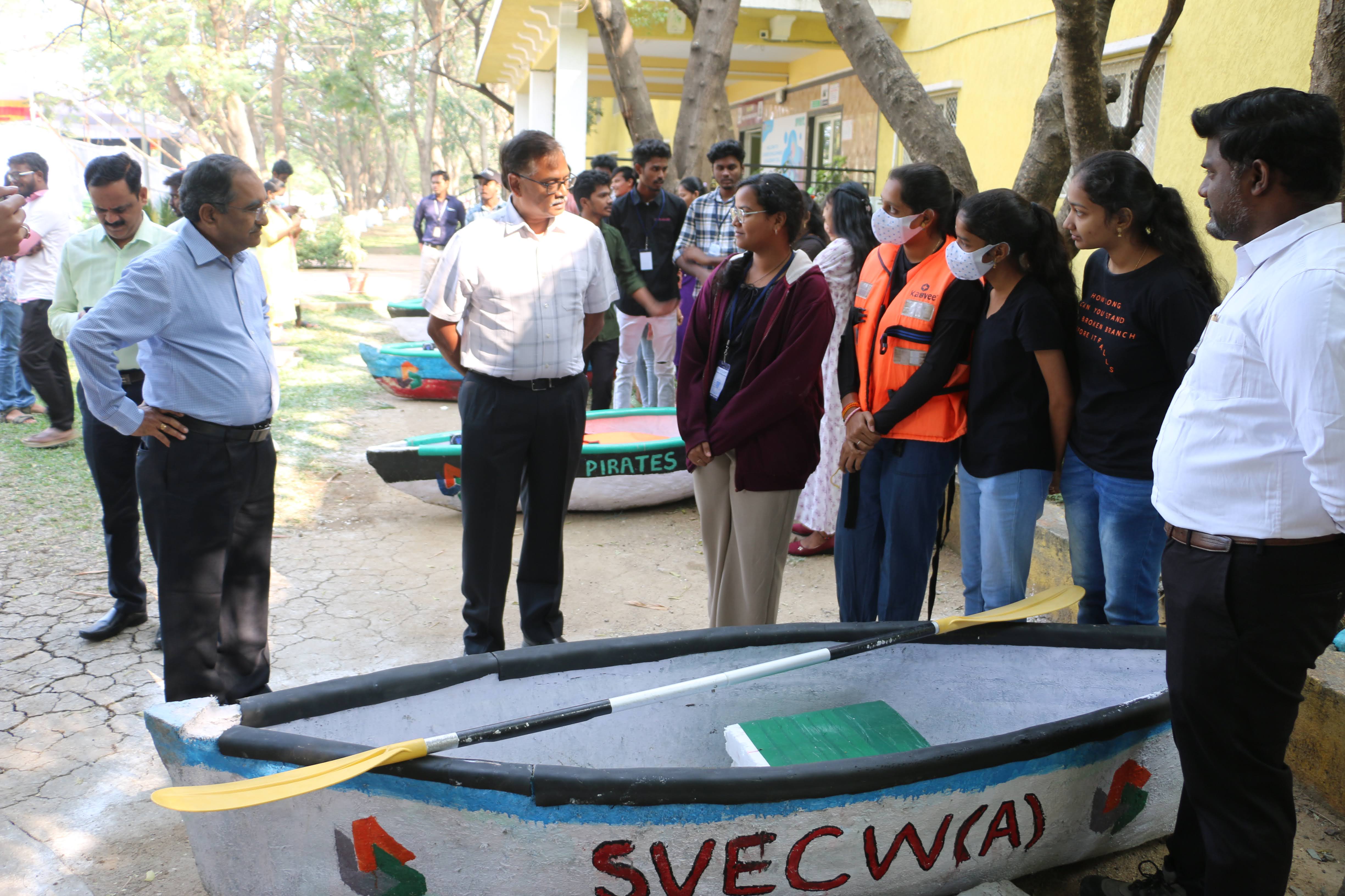 VC sir Interaction with SVECW Canoe